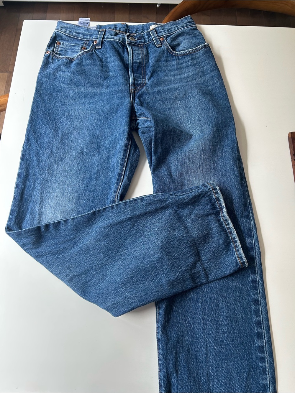 Levi's Selvedge Light Blue 501 Denim Jeans